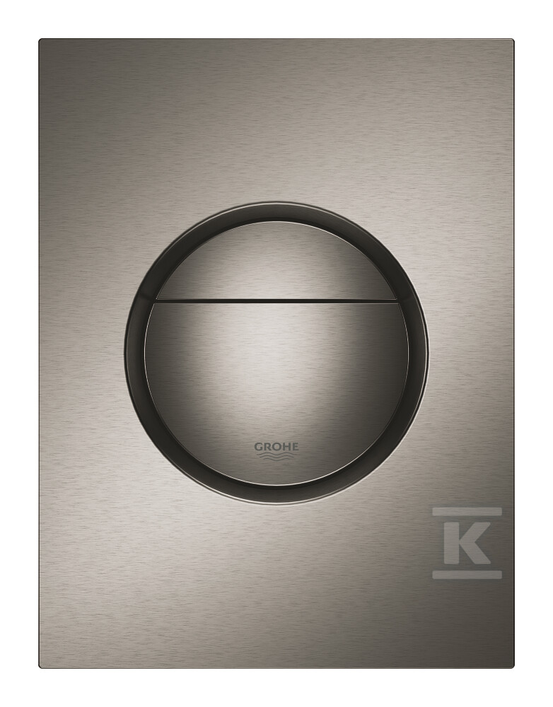 Przycisk spłukujący Nova Cosmopolitan S, brushed hard graphite, do małych kominków rewizyjnych 37601AL0 - obrazek 1