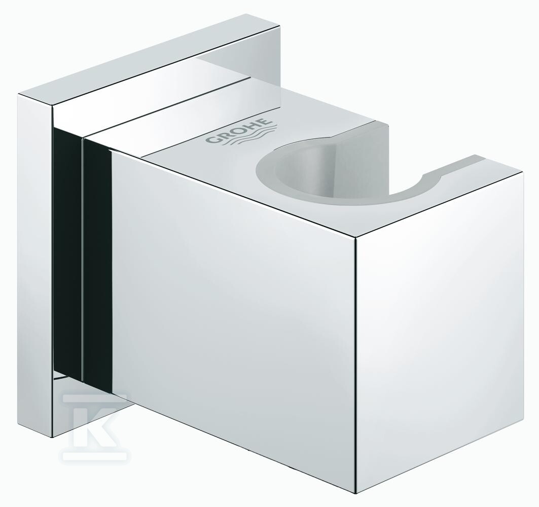 Uchwyt prysznicowy Euphoria Cube, chrom, ścienny, nieprzestawialny, powłoka Long-Life 27693000 - obrazek 1