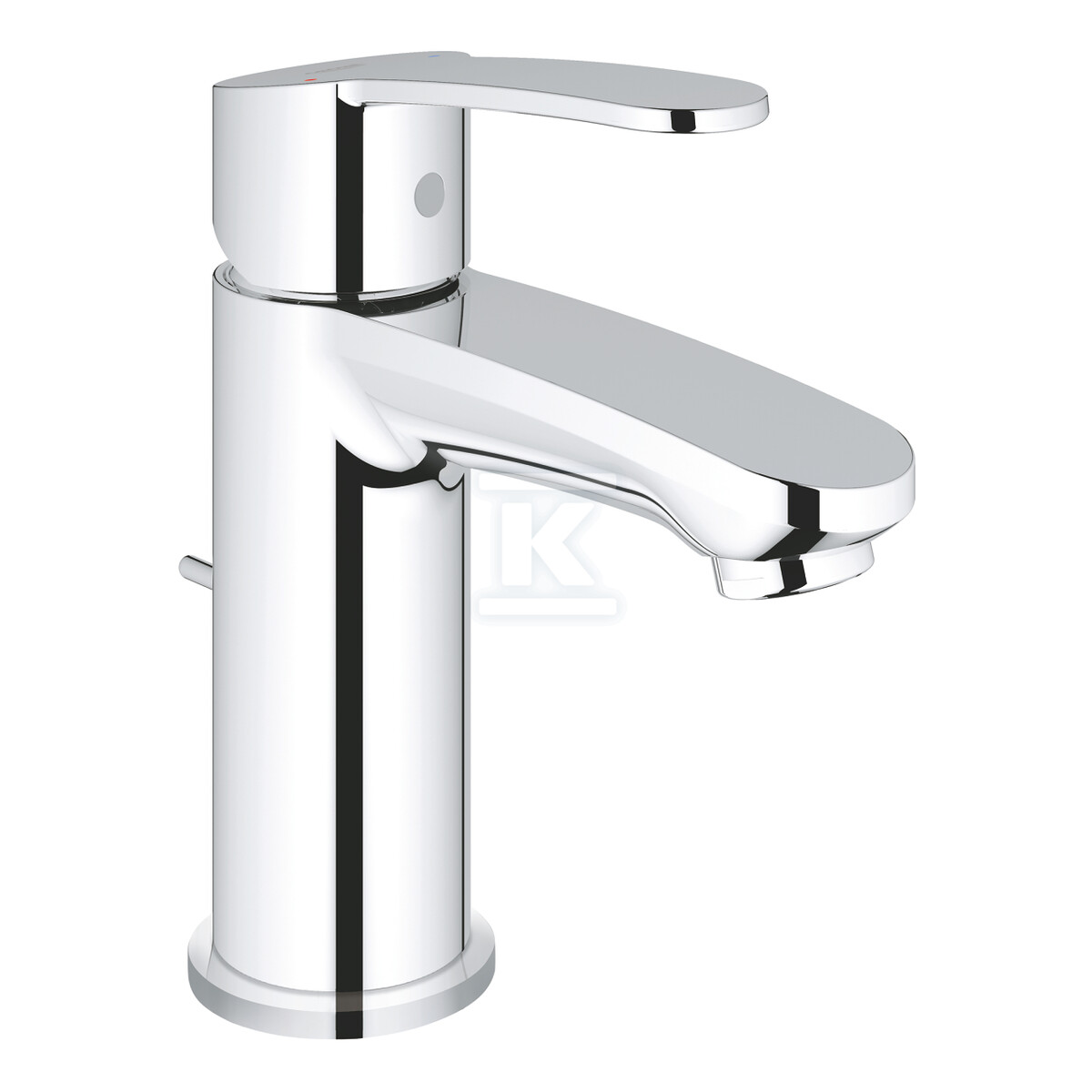 Eurostyle Cosmopolitan Bateria umywalkowa, zestaw odpływowy z drążkiem, Rozmiar S, chrom 23037002 - obrazek 1