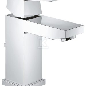 Bateria umywalkowa EuroCube Rozmiar S, chrom, głowica ceramiczna 28 mm, ogranicznik przepływu 5,7 l/min, system szybkiego montażu, zestaw odpływowy z drążkiem 2312700E Bateria umywalkowa EuroCube Rozmiar S, chrom, głowica ceramiczna 28 mm, ogranicznik przepływu 5,7 l/min, system szybkiego montażu, zestaw odpływowy z drążkiem 2312700E
