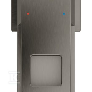 Bateria umywalkowa Grohe EuroCube jednouchwytowa, rozmiar S, brushed hard graphite, głowica Ceramiczna 28 mm, zestaw odpływowy z drążkiem 23127AL0 Bateria umywalkowa Grohe EuroCube jednouchwytowa, rozmiar S, brushed hard graphite, głowica Ceramiczna 28 mm, zestaw odpływowy z drążkiem 23127AL0
