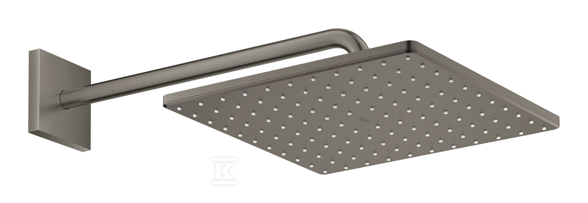 Deszczownica Rainshower Mono 310 Cube z ramieniem 422 mm, 1 strumień, brushed hard graphite, ogranicznik przepływu 9,5 l/min 26564AL0 - obrazek 1