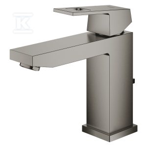 Bateria umywalkowa Grohe EuroCube jednouchwytowa, rozmiar M, brushed hard graphite, ogranicznik przepływu 5,7 l/min., głowica Ceramiczna 28 mm, zestaw odpływowy z drążkiem 23445AL0 Bateria umywalkowa Grohe EuroCube jednouchwytowa, rozmiar M, brushed hard graphite, ogranicznik przepływu 5,7 l/min., głowica Ceramiczna 28 mm, zestaw odpływowy z drążkiem 23445AL0