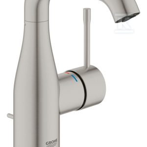 Bateria umywalkowa Grohe Essence jednouchwytowa, rozmiar M, stal nierdzewna, ogranicznik przepływu 5,7 l/min., głowica Ceramiczna 28 mm, zestaw odpływowy z drążkiem 23462DC1 Bateria umywalkowa Grohe Essence jednouchwytowa, rozmiar M, stal nierdzewna, ogranicznik przepływu 5,7 l/min., głowica Ceramiczna 28 mm, zestaw odpływowy z drążkiem 23462DC1