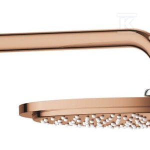 Deszczownica Rainshower Cosmopolitan 310 z ramieniem 380 mm, 1 strumień, warm sunset, ogranicznik przepływu 9,5 l/min., metalowa 26066DA0 Deszczownica Rainshower Cosmopolitan 310 z ramieniem 380 mm, 1 strumień, warm sunset, ogranicznik przepływu 9,5 l/min., metalowa 26066DA0