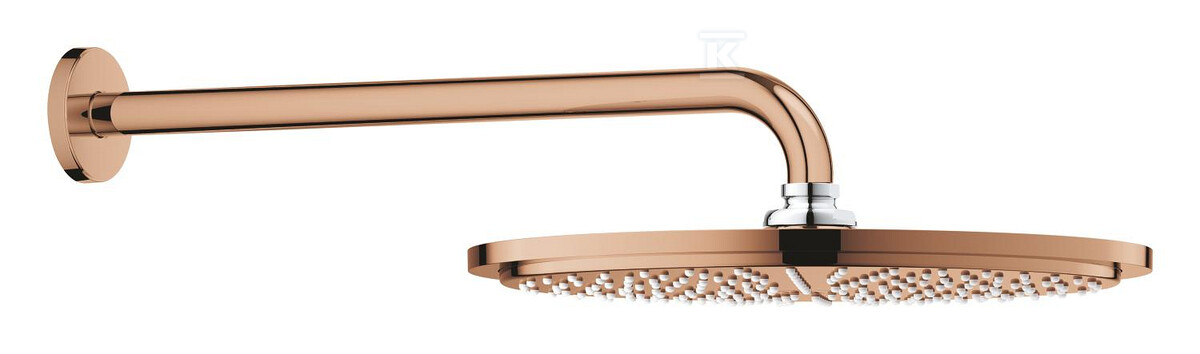 Deszczownica Rainshower Cosmopolitan 310 z ramieniem 380 mm, 1 strumień, warm sunset, ogranicznik przepływu 9,5 l/min., metalowa 26066DA0 - obrazek 1