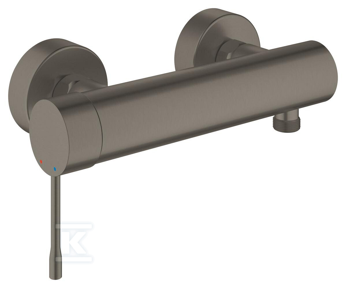 Bateria prysznicowa Grohe Essence jednouchwytowa, brushed hard graphite, montaż ścienny natynkowy, głowica Ceramiczna 35 mm, ogranicznik temperatury 33636AL1 - obrazek 1
