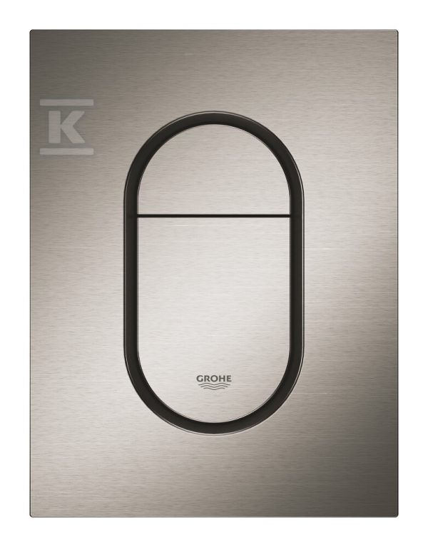 Przycisk spłukujący Arena Cosmopolitan S, brushed hard graphite, do małych kominków rewizyjnych 37624AL0