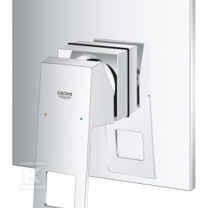 Bateria EuroCube jednouchwytowa do obsługi jednego wyjścia wody, chrom, montaż ścienny podtynkowy, głowica Ceramiczna 46 mm, metalowa rozeta, metalowa dźwignia 24061000 Bateria EuroCube jednouchwytowa do obsługi jednego wyjścia wody, chrom, montaż ścienny podtynkowy, głowica Ceramiczna 46 mm, metalowa rozeta, metalowa dźwignia 24061000
