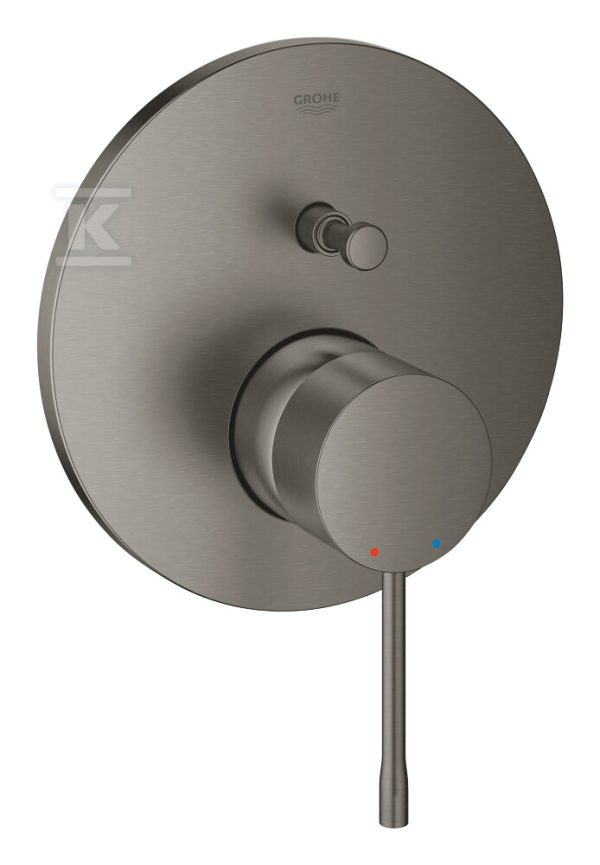 Essence Podtynkowa bateria do obsługi 2 wyjść wody, Brushed HardGraphite 24167AL1