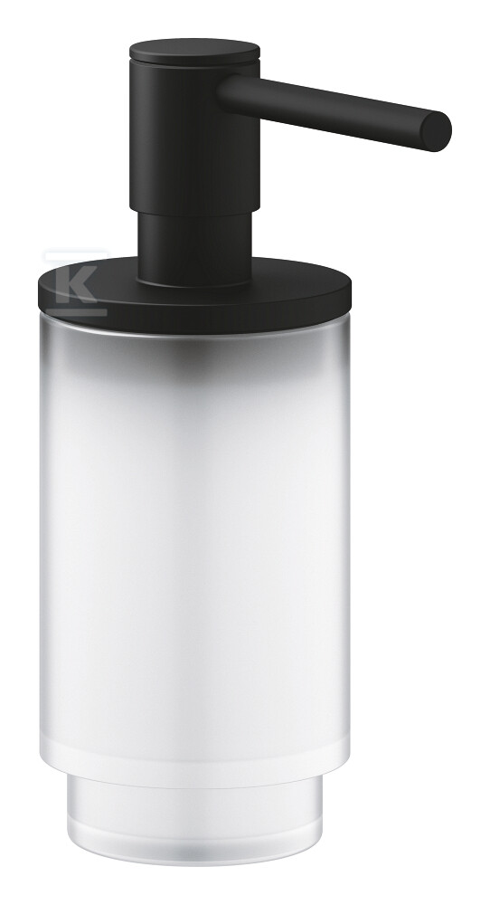 Selection - dozownik na mydło w płynie, pojemność 120 ml., czarny mat 41218KF0 - obrazek 1