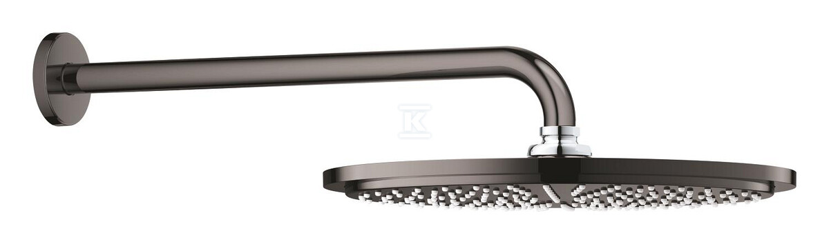 Deszczownica Rainshower Cosmopolitan 310 z ramieniem 380 mm, 1 strumień, hard graphite, ogranicznik przepływu 9,5 l/min., metalowa 26066A00 - obrazek 1