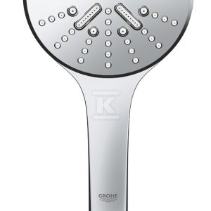 Rainshower SmartActive 130 Zestaw prysznicowy, 3 strumienie, chrom, ogranicznik przepływu 9,5 l/min., DreamSpray idealny strumień wody, silikonowe dysze SpeedClean, przycisk SmartTip do zmiany strumieni, wąż 1750 mm, regulowany uchwyt ścienny 26580000 Rainshower SmartActive 130 Zestaw prysznicowy, 3 strumienie, chrom, ogranicznik przepływu 9,5 l/min., DreamSpray idealny strumień wody, silikonowe dysze SpeedClean, przycisk SmartTip do zmiany strumieni, wąż 1750 mm, regulowany uchwyt ścienny 26580000