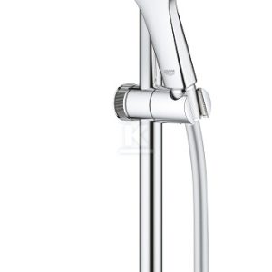 Zestaw prysznicowy Rainshower SmartActive 130 Cube z drążkiem prysznicowym 600 mm, 3 strumienie, chrom 26584000