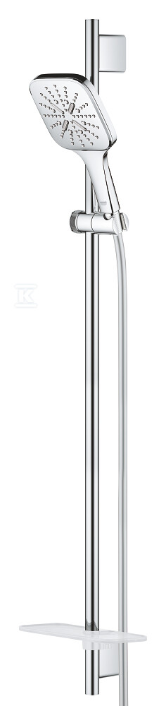 Zestaw prysznicowy Rainshower SmartActive 130 Cube z drążkiem prysznicowym 900 mm, 3 strumienie, chrom 26586000 - obrazek 1