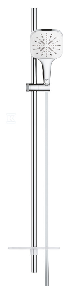 Zestaw Rainshower SmartActive 130 Cube z drążkiem prysznicowym 900 mm, 3 strumienie, moon white 26587LS0 - obrazek 1
