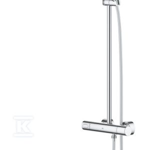 Zestaw prysznicowy Rainshower SmartActive 310 3 strumieniowy słuchawka okrągła z termostatem do montażu ściennego, chrom 26647000