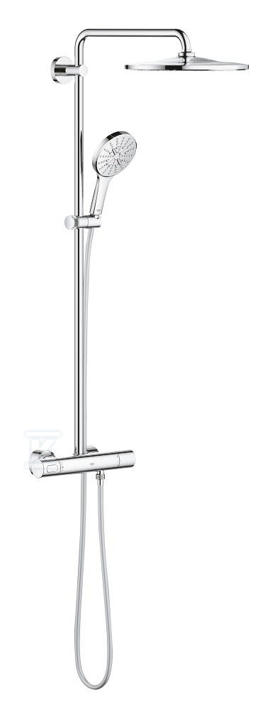 Zestaw prysznicowy Rainshower SmartActive 310 3 strumieniowy słuchawka okrągła z termostatem do montażu ściennego, chrom 26648000 - obrazek 1