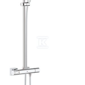 Zestaw prysznicowy Rainshower SmartActive 310 3 strumieniowy słuchawka kwadratowa z termostatem do montażu ściennego, chrom 26649000