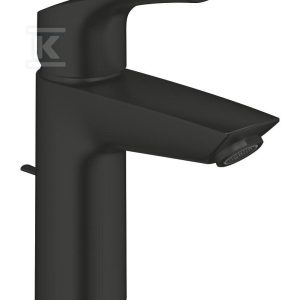 Bateria umywalkowa Eurosmart, Rozmiar S, montaż jednootworowy, metalowa dźwignia, SilkMove głowica ceramiczna 28 mm, regulowany ogranicznik strumienia przepływu, Long-Life trwała powłoka, Water Saving mniejsze zużycie wody maksymalne natężenie przepływu (przy 3 barach): 5 l/min, metalowy zestaw odpływowy z drążkiem pociąganym 1 1/4″ czarna 332652433 Bateria umywalkowa Eurosmart, Rozmiar S, montaż jednootworowy, metalowa dźwignia, SilkMove głowica ceramiczna 28 mm, regulowany ogranicznik strumienia przepływu, Long-Life trwała powłoka, Water Saving mniejsze zużycie wody maksymalne natężenie przepływu (przy 3 barach): 5 l/min, metalowy zestaw odpływowy z drążkiem pociąganym 1 1/4″ czarna 332652433