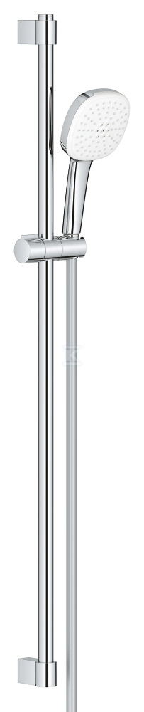 Zestaw prysznicowy z drążkiem Tempesta Cube 110 w zestawie: słuchawka2 strumieniowa drążek prysznicowy 900 mm, wąż prysznicowy 1750 mm, maksymalne natężenie przepływu (przy 3 barach): 13,5 l/min chrom 27788003 - obrazek 1