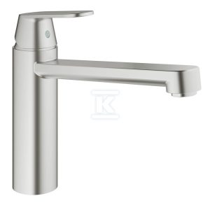 Bateria zlewozmywakowa Eurosmart Cosmopolitan jednouchwytowa, stal nierdzewna, kąt obrotu wylewki 140° głowica Ceramiczna 35 mm, wylewka 221 mm 30193DC0 Bateria zlewozmywakowa Eurosmart Cosmopolitan jednouchwytowa, stal nierdzewna, kąt obrotu wylewki 140° głowica Ceramiczna 35 mm, wylewka 221 mm 30193DC0