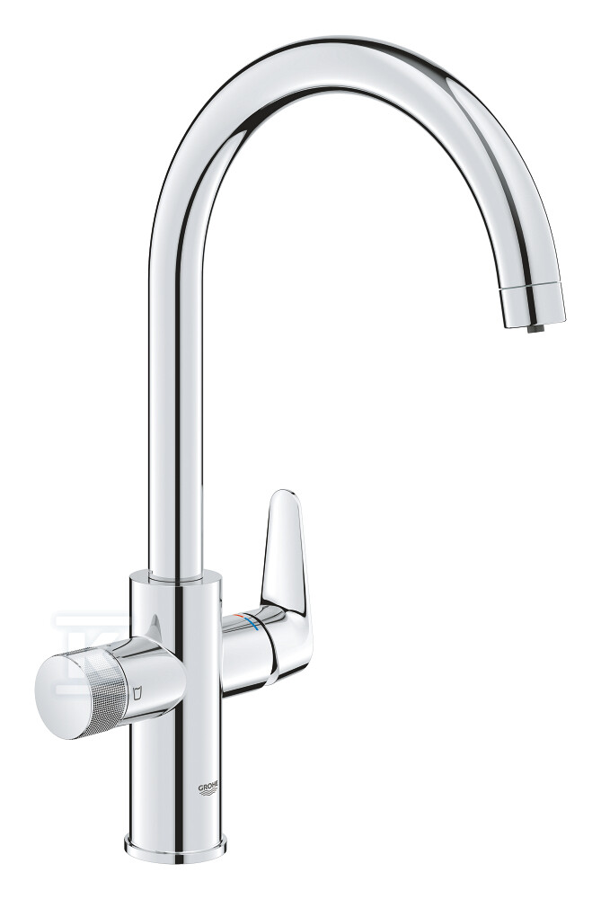 Bateria filtrująca Grohe Blue Pure BauCurve z obracaną w zakresie 150° wylewką "C", chrom 30580000 - obrazek 1