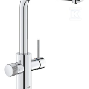 Bateria filtrująca Grohe Blue Pure Minta z wyciąganą, obracaną w zakresie 360° wylewką „L”, kolor: chrom 30590000 Bateria filtrująca Grohe Blue Pure Minta z wyciąganą, obracaną w zakresie 360° wylewką „L”, kolor: chrom 30590000