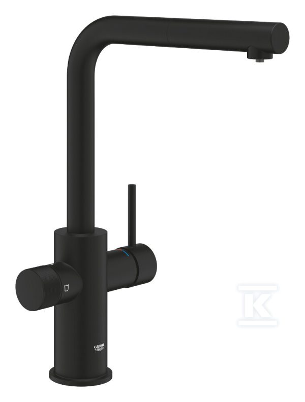 Bateria filtrująca Blue Pure Minta z wyciąganą w zakresie 360° wylewką „L”, phantom czarna 30590KF0