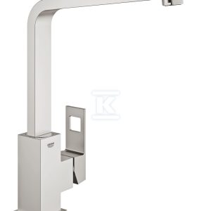 Bateria zlewozmywakowa EuroCube jednouchwytowa, stal nierdzewna, kąt obrotu wylewki 360° głowica Ceramiczna 28 mm 31255DC0 Bateria zlewozmywakowa EuroCube jednouchwytowa, stal nierdzewna, kąt obrotu wylewki 360° głowica Ceramiczna 28 mm 31255DC0