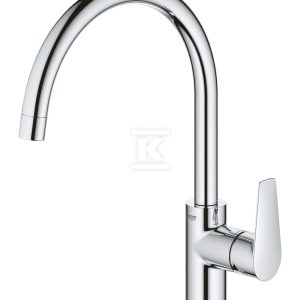 Bateria zlewozmywakowa BauEdge jednouchwytowa, chrom, kąt obrotu wylewki 360°, osobne kanały wodne, głowica Ceramiczna 28 mm 31367001 Bateria zlewozmywakowa BauEdge jednouchwytowa, chrom, kąt obrotu wylewki 360°, osobne kanały wodne, głowica Ceramiczna 28 mm 31367001