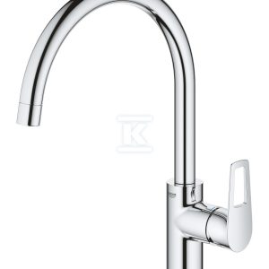 Bateria zlewozmywakowa BauLoop jednouchwytowa, chrom, kąt obrotu wylewki 360°, osobne kanały wodne, głowica Ceramiczna 28 mm 31368001 Bateria zlewozmywakowa BauLoop jednouchwytowa, chrom, kąt obrotu wylewki 360°, osobne kanały wodne, głowica Ceramiczna 28 mm 31368001