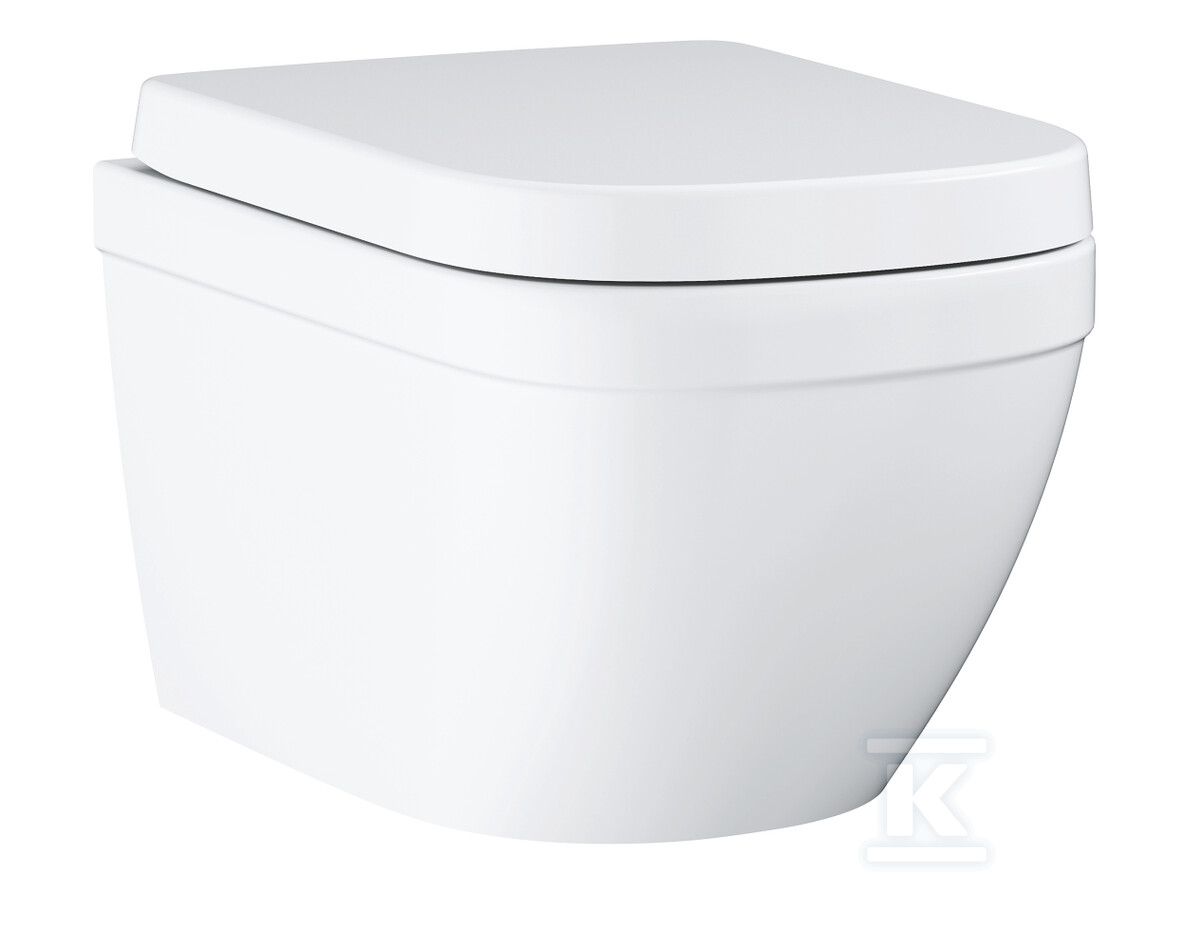 Euro Ceramika Miska WC wisząca z deską wolnoopadającą 39554000 - obrazek 1