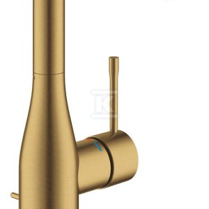 Bateria umywalkowa Grohe Essence jednouchwytowa, rozmiar L, brushed cool sunrise, ogranicznik przepływu 5,7 l/min., głowica Ceramiczna 28 mm, zestaw odpływowy z drążkiem 32628GN1 Bateria umywalkowa Grohe Essence jednouchwytowa, rozmiar L, brushed cool sunrise, ogranicznik przepływu 5,7 l/min., głowica Ceramiczna 28 mm, zestaw odpływowy z drążkiem 32628GN1