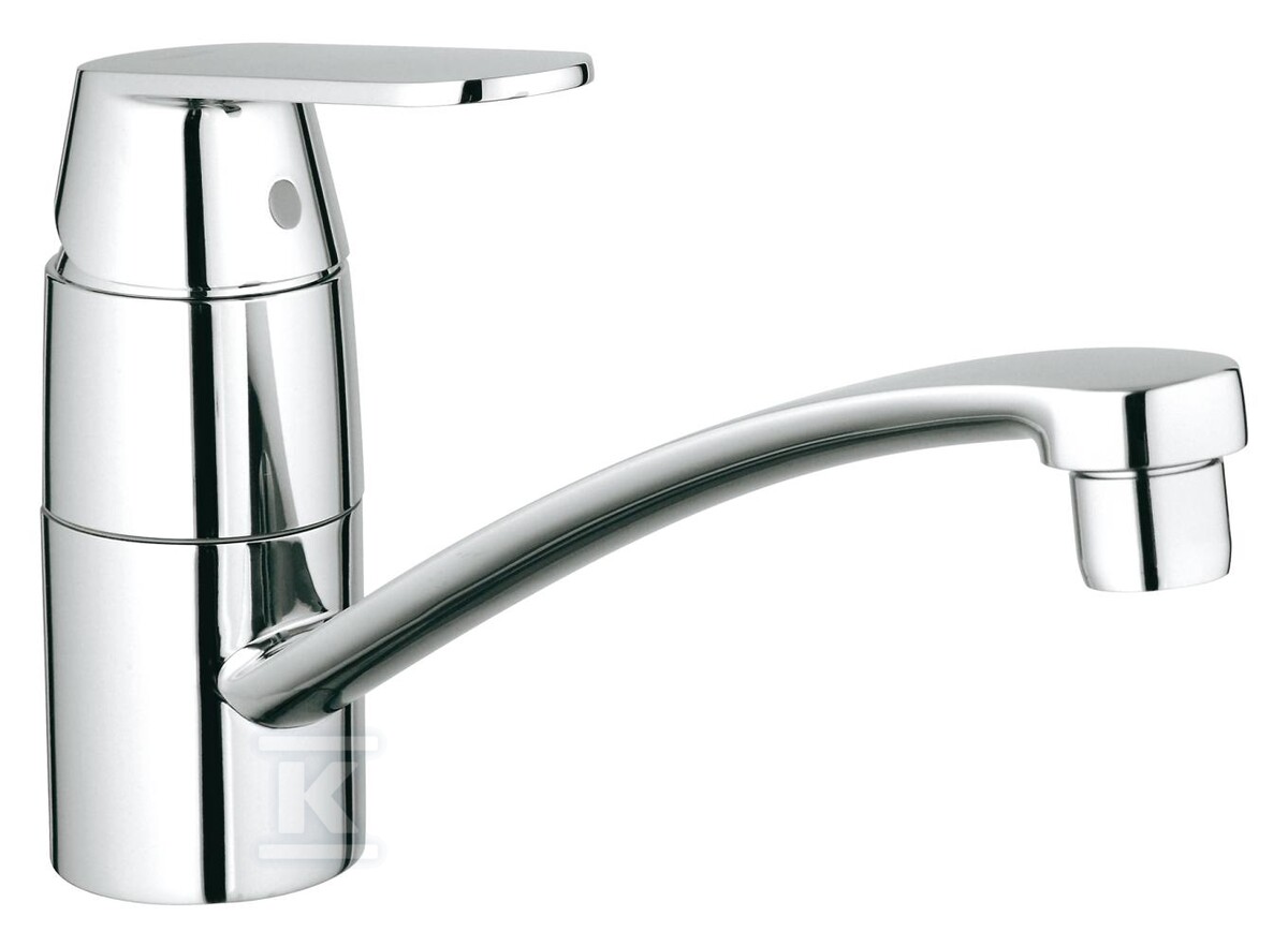 Bateria zlewozmywakowa Eurosmart Cosmopolitan jednouchwytowa, chrom, kąt obrotu wylewki 140°, głowica Ceramiczna 35 mm, wylewka 226 mm 32842000 - obrazek 1