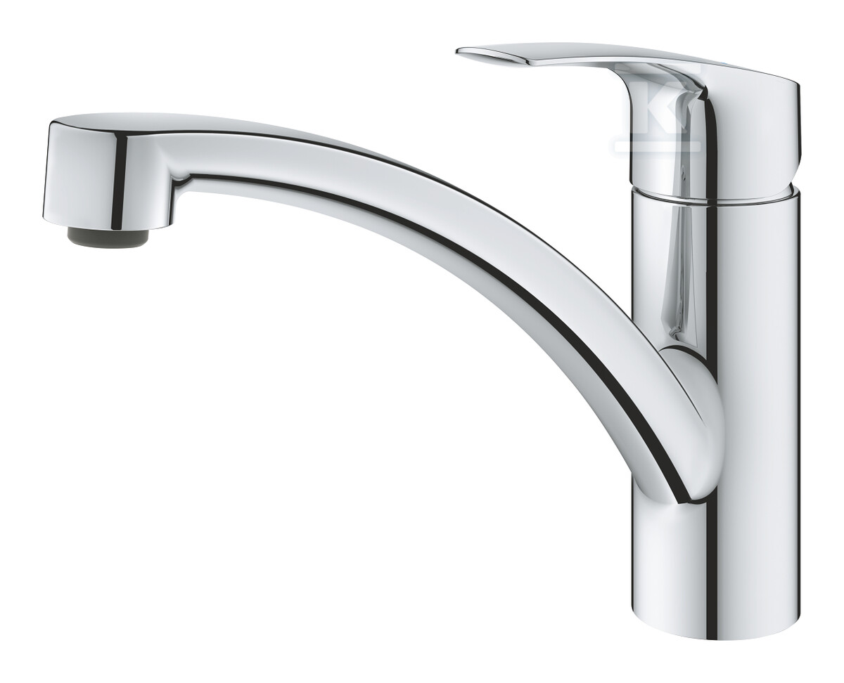 Bateria zlewozmywakowa Eurosmart jednouchwytowa chrom, głowica ceramiczna 35 mm, obracana wylewka średniej wysokości, kąt obrotu wylewki 140° 33281003 - obrazek 1