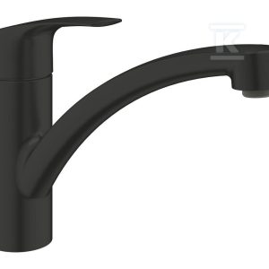 Bateria zlewozmywakowa Eurosmart Jednouchwytowa DN 15, montaż jednootworowy, Long-Life trwała powłoka, SilkMove głowica ceramiczna 35 mm, obrotowa wylewka, kąt obrotu 140°, maksymalne natężenie przepływu (przy 3 barach): 11 l/min czarna 332812433 Bateria zlewozmywakowa Eurosmart Jednouchwytowa DN 15, montaż jednootworowy, Long-Life trwała powłoka, SilkMove głowica ceramiczna 35 mm, obrotowa wylewka, kąt obrotu 140°, maksymalne natężenie przepływu (przy 3 barach): 11 l/min czarna 332812433
