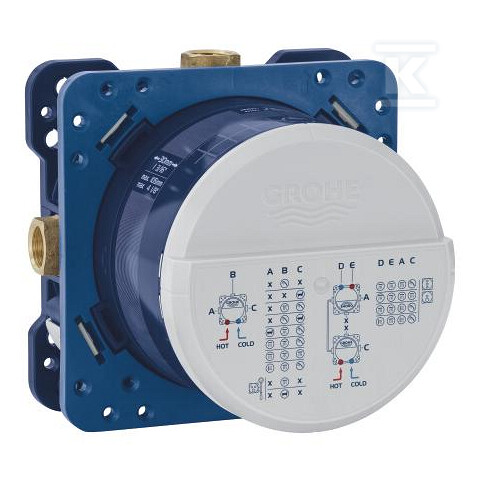 Uniwersalny element podtynkowy Rapido SmartBox 1/2", głębokość instalacji 75-105 mm 35604000 - obrazek 1