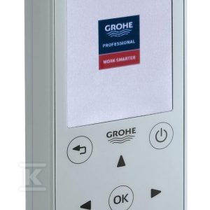 Pilot zdalnego sterowania do wszystkich produktów obsługiwanych przy pomocy podczerwieni wyprodukowanych po 06/2015 i baterii GROHE Blue Home wyprodukowanych przed 12/2018 36407001 Pilot zdalnego sterowania do wszystkich produktów obsługiwanych przy pomocy podczerwieni wyprodukowanych po 06/2015 i baterii GROHE Blue Home wyprodukowanych przed 12/2018 36407001