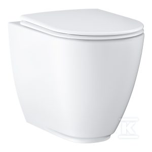 Miska stojąca WC Essence, biel alpejska, bez kołnierza, 545 mm 3957300H Miska stojąca WC Essence, biel alpejska, bez kołnierza, 545 mm 3957300H