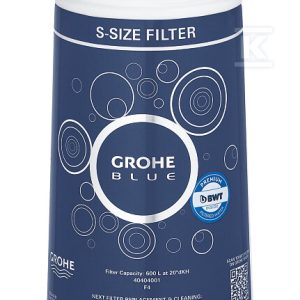 Filtr Grohe Blue w rozmiarze S, filtracja 5-fazowa, 600 l 40404001 Filtr Grohe Blue w rozmiarze S, filtracja 5-fazowa, 600 l 40404001