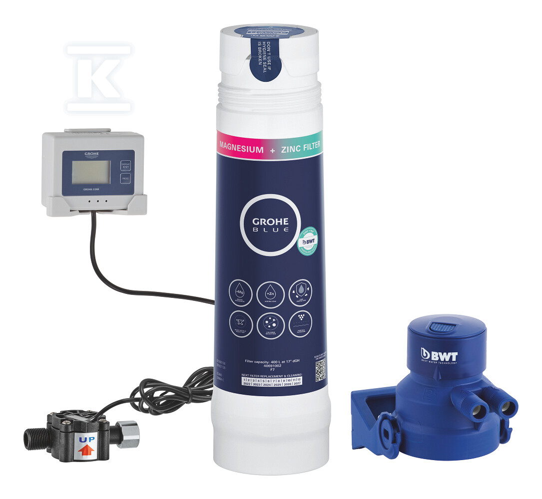 Zestaw startowy z filtrem Magnez+Cynk, wydajność 400 l Grohe Blue 40875000 - obrazek 1