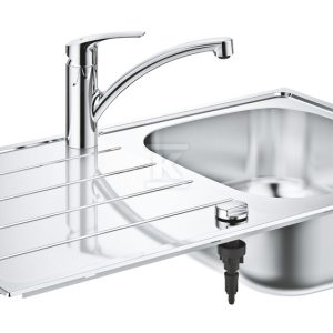 Zlewozmywak K200 z baterią kuchenną GROHE Eurosmart, chrom 31565SD1 Zlewozmywak K200 z baterią kuchenną GROHE Eurosmart, chrom 31565SD1