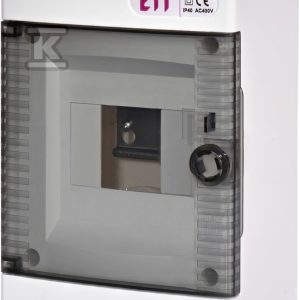 Obudowa natynkowa 1 rząd 4 mod. drzwi transparentne ECT4PT 001100140 Obudowa natynkowa 1 rząd 4 mod. drzwi transparentne ECT4PT 001100140