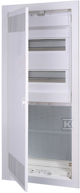 Obudowa teletechniczna podtynkowa 2-rzędy modułówki+2 płyty montażowe ECG56HCOMBO2/2-I_FR 001100158