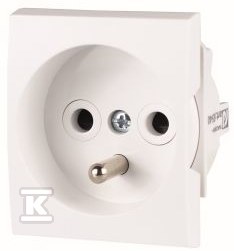 Gniazdo wtyczkowe 45x45mm z bolcem ECMEDIA-FR 001100163 - obrazek 1