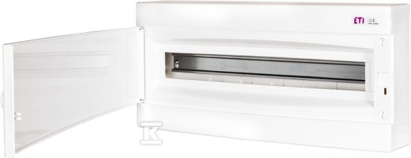 Obudowa natynkowa 1 rząd 24 mod. drzwi białe ECT 1x24PO-s 001100283