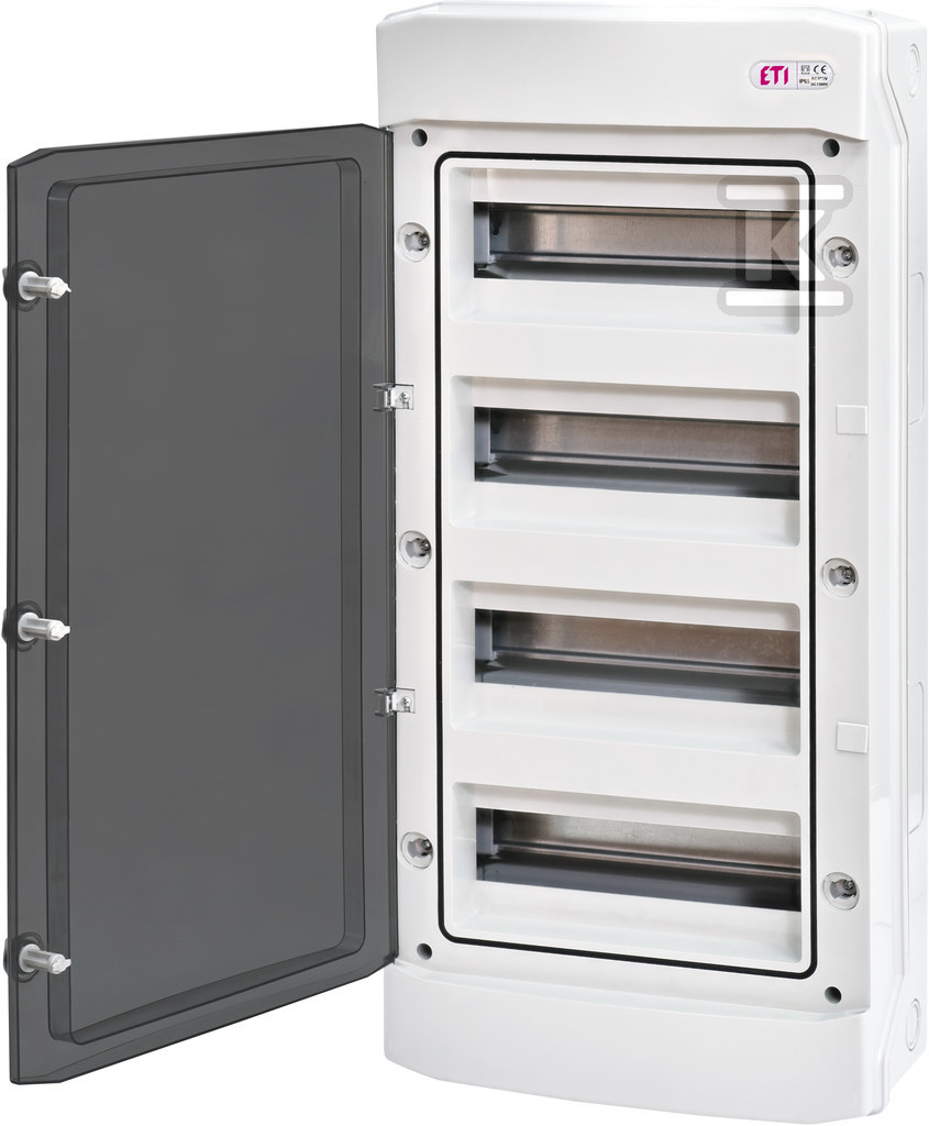 Obudowa natynkowa 48 mod, IP-65 drzwi transparentne, (N-dzielona) ECH-48PT-S 001100306 - obrazek 1