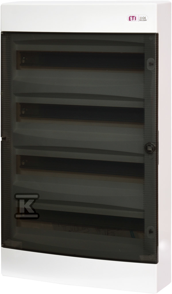 Obudowa natynkowa 4 rzędy po 18 mod. drzwi transparentne ECT 4X18PT-S 001100320