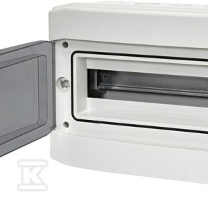Obudowa natynkowa 18 mod. IP65 drzwi transparentne ECH-18PT 001100350 Obudowa natynkowa 18 mod. IP65 drzwi transparentne ECH-18PT 001100350